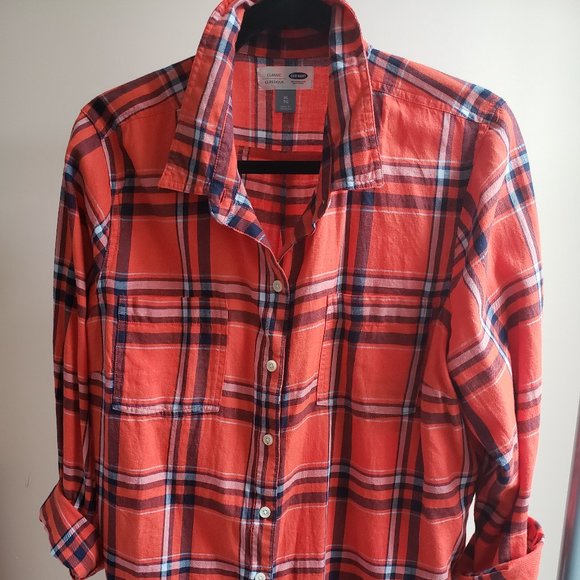OLD NAVY | Multi Color Plaid Button Down - Picture 7 of 7